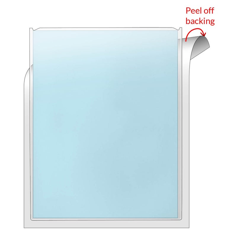 STORE SMART StoreSMARTÂ® - 8.5" x 11" Peel & Stick Letter Size Pocket - Crystal-Clear, Archival, Polypropylene Plastic - 100-Pack - TL10308-100 - Image 3